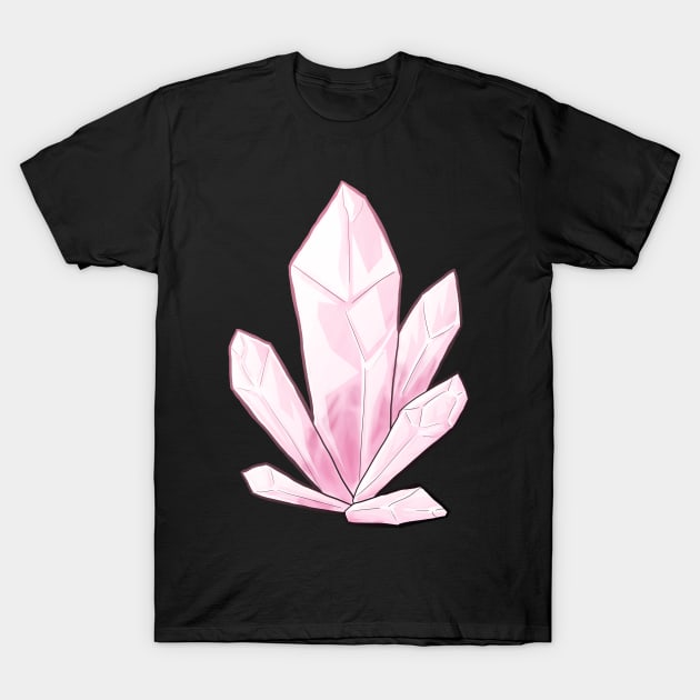 Rose Quartz T-Shirt by geckohivemind